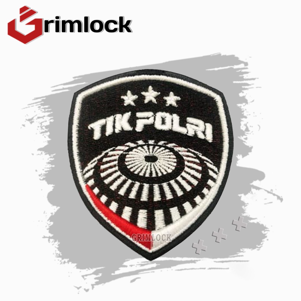 Bet Tik Polri Bordir / Badge Tik Polri Bordir / Bordir Pdl Timbul