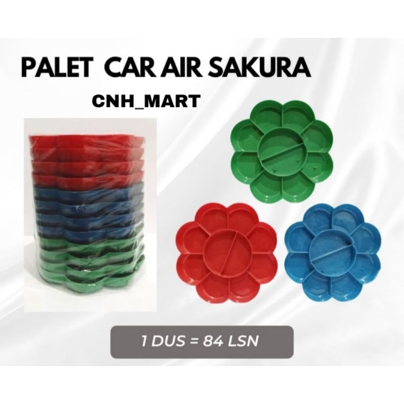 

Piring Cat air / Palet Cat Air / Piring Cat Air Bentuk Bunga/Harga 12 PCS