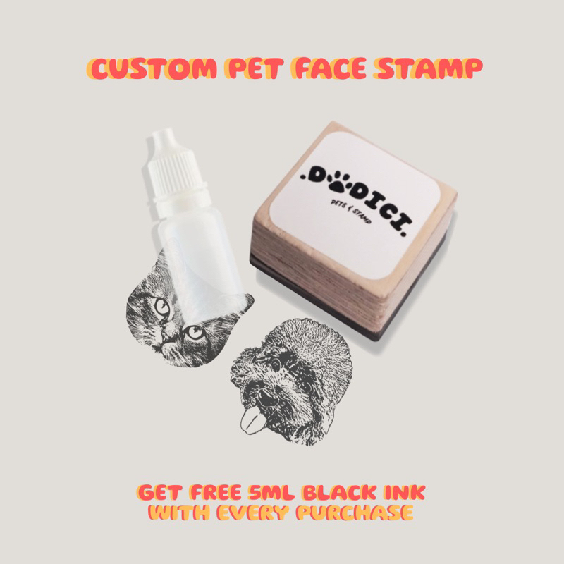 DODICI - Custom pet stamp / Custom stempel hewan peliharaan anabul