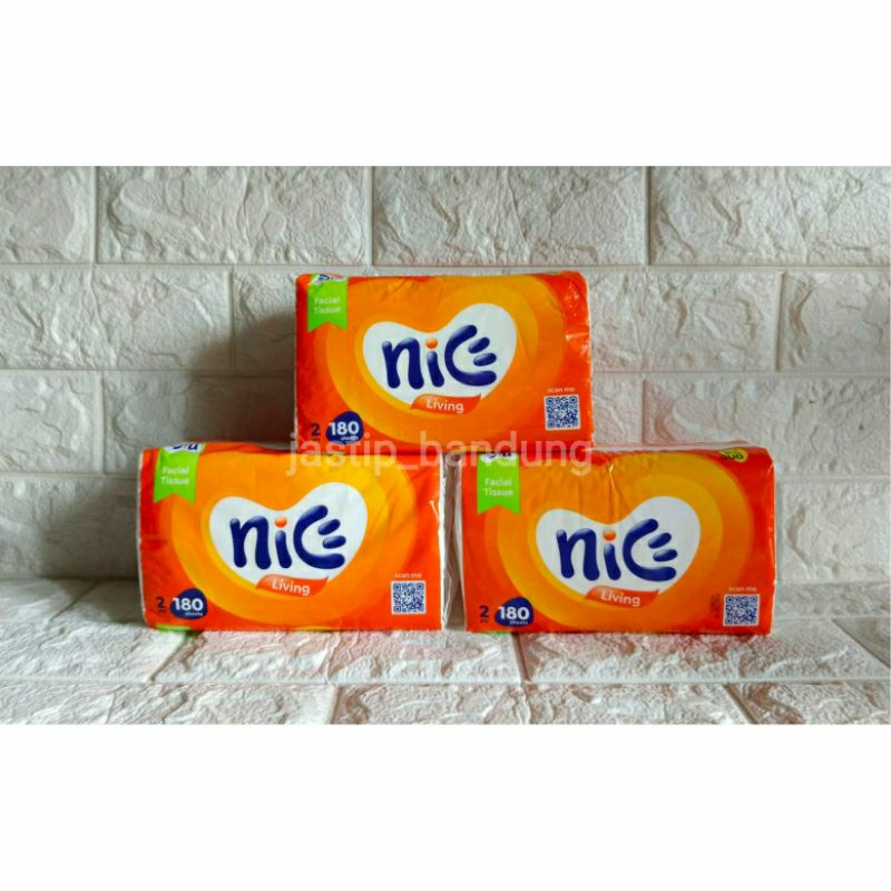 Tissue Nice Living 180 Sheets 2 Ply / Tissue Nice 180 Sheets 2 ply / Tisu Nice / Nice Tissue 180 Lem