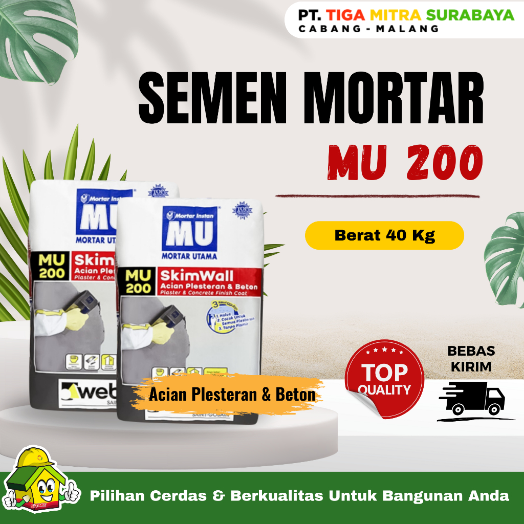 Semen Mortar Acian Dinding MU 200