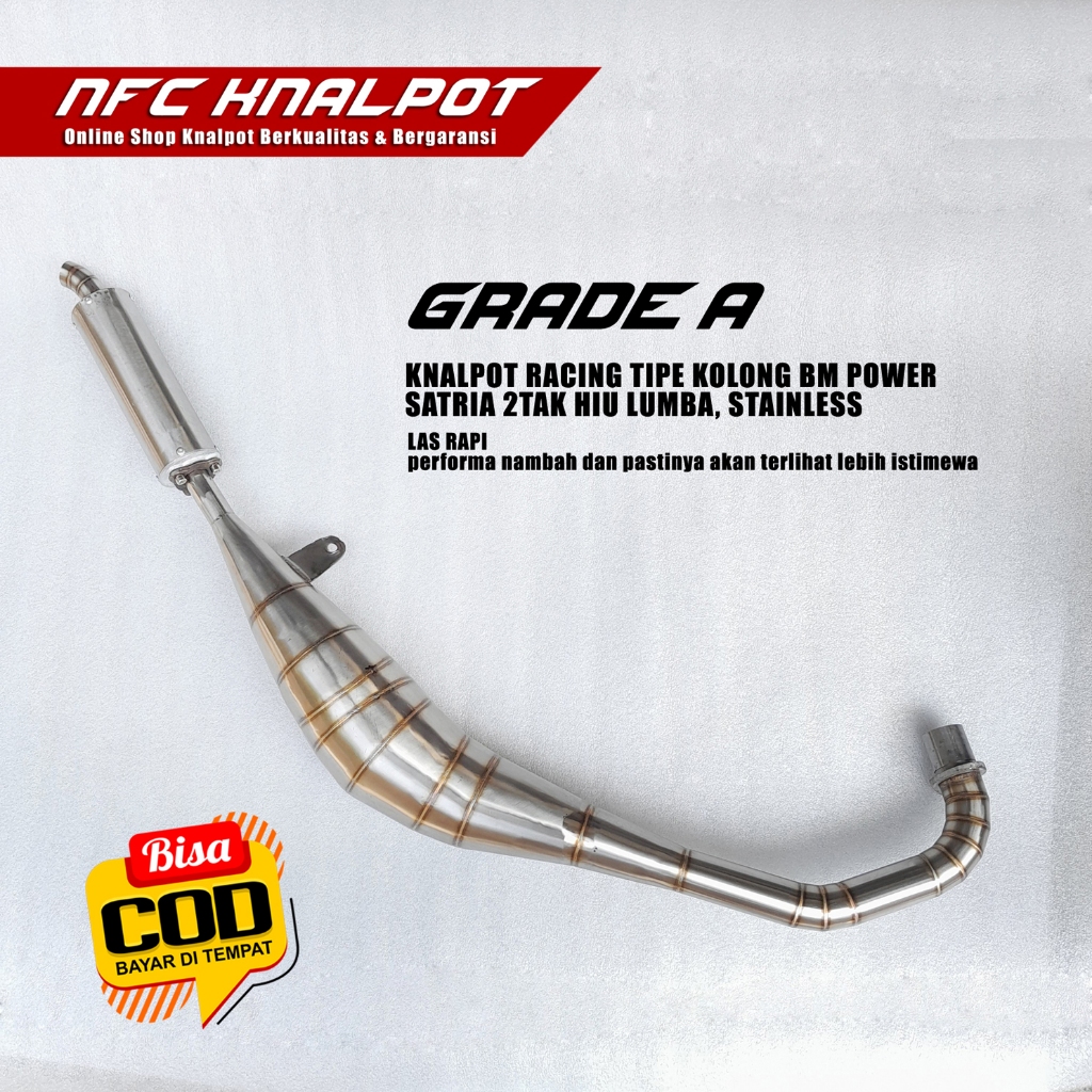 Knalpot Satria Stainless Type BM Power Racing