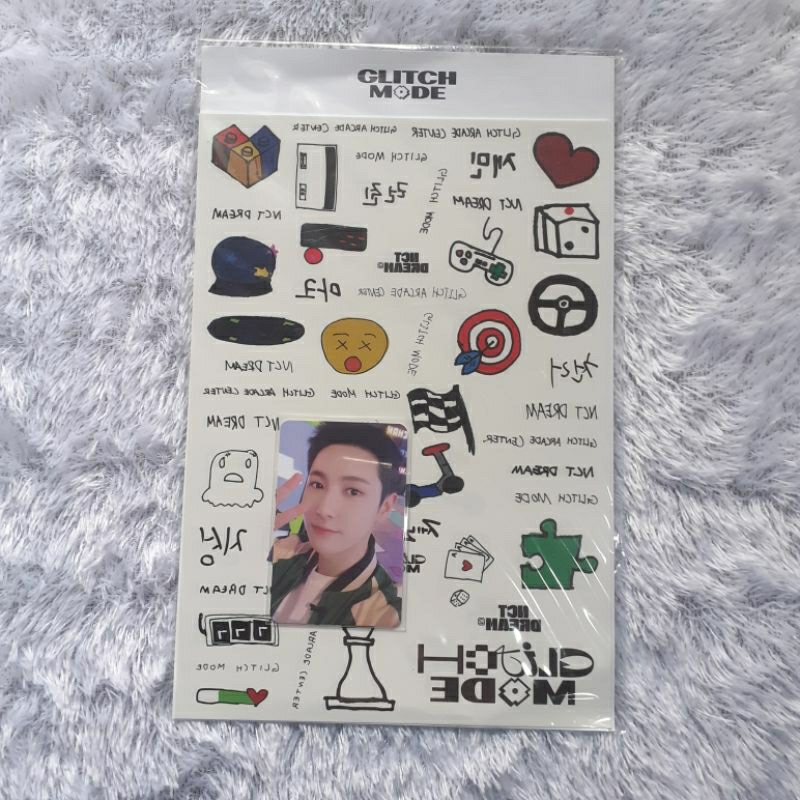 [READY STOCK] MD OFFICIAL NCT DREAM RENJUN TATTOO STICKER GLITCH MODE