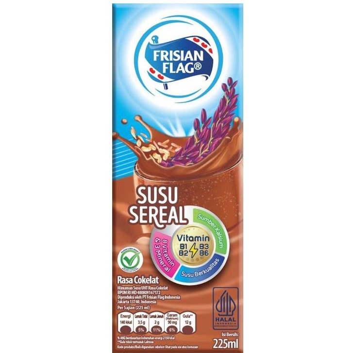 

FRISIAN FLAG Susu UHT Sereal Coklat 225 ml