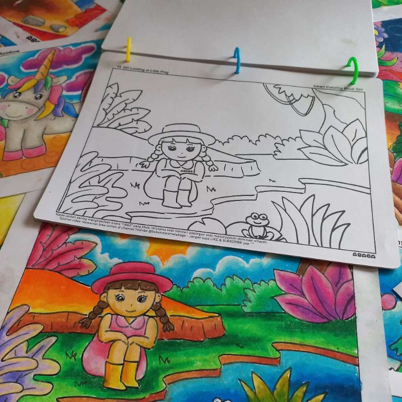 

Smart Coloring Book Girl Anak Gadis Cewek/ Belajar Mewarnai Gradasi/ Buku Mewarnai Anak