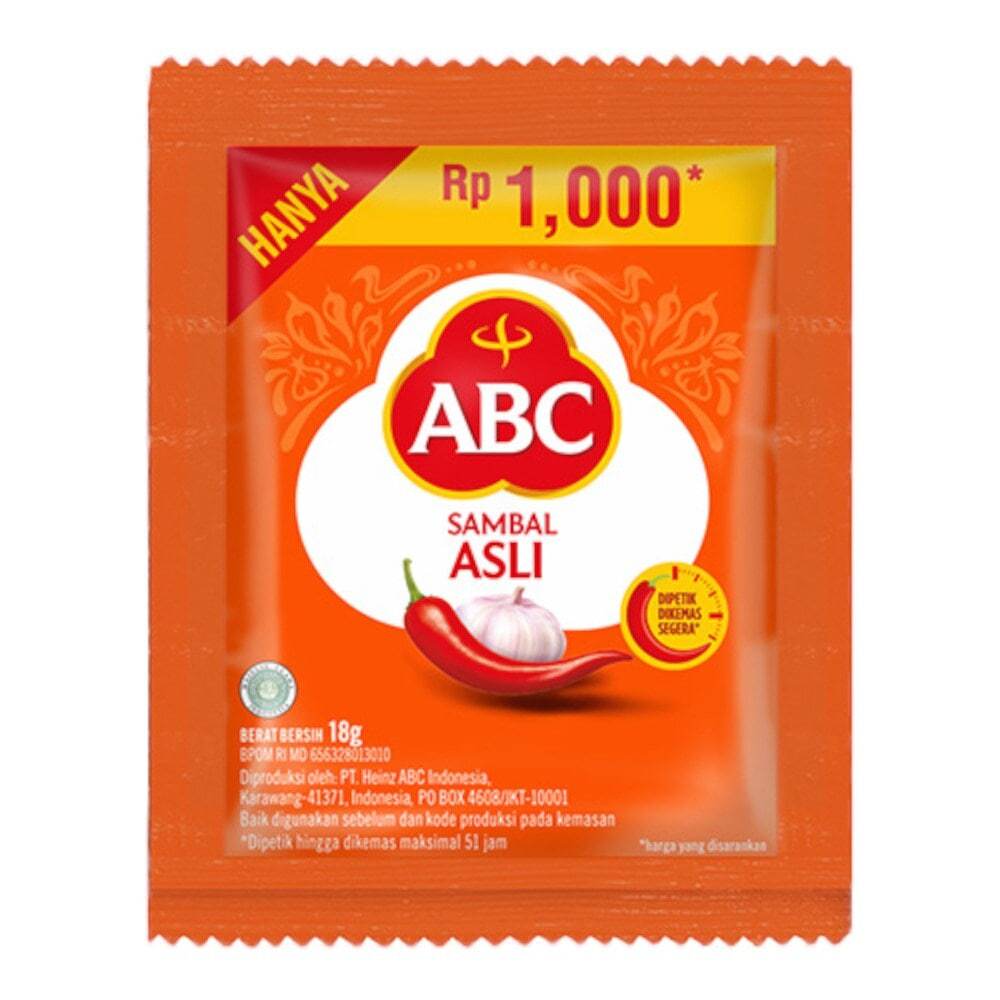 

Sambal ABC Saus Saos ABC 20g 1 Renceng/10 sachet