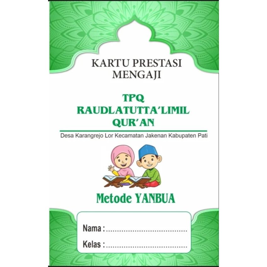

KARTU PRRESTASI IQRO ANAK ISI 20 Pcs