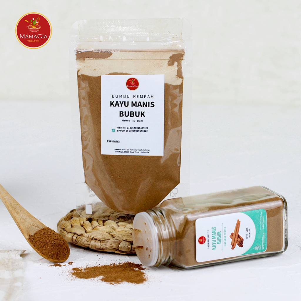 

Mamacia Treats Kayu Manis Bubuk / Cinnamon Powder Murni Rempah JSR Premium 50 gr