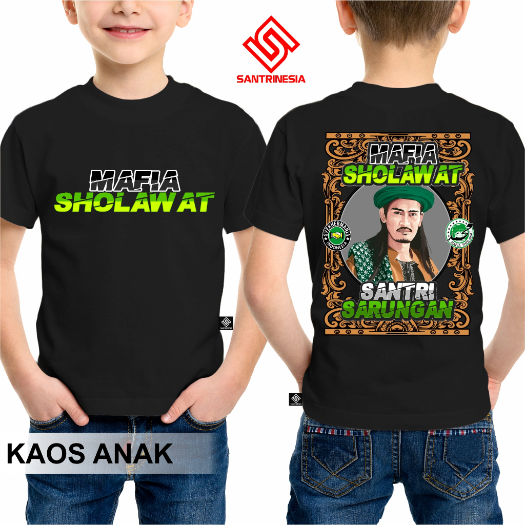 Santrinesia Kaos Bayi & Anak Mafia Sholawat Mafis Nusantara Abah Ali Gondrong Pecinta Sholawat Mafia