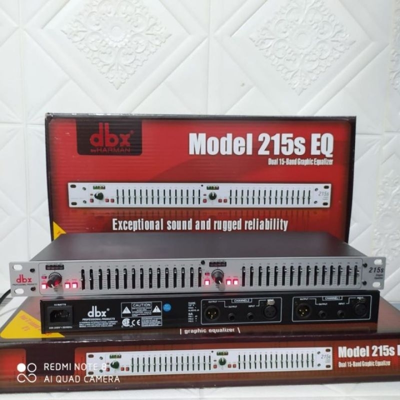 jual EQUALIZER DBX 215S  EQ DBX 215 SILVER DUAL CHANNEL