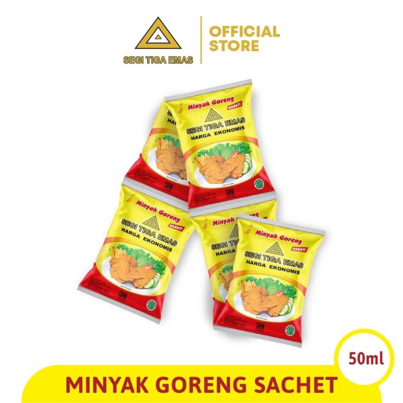 

Minyak Goreng SegiTiga Emas 50ml kemasan Sachet (Satuan)