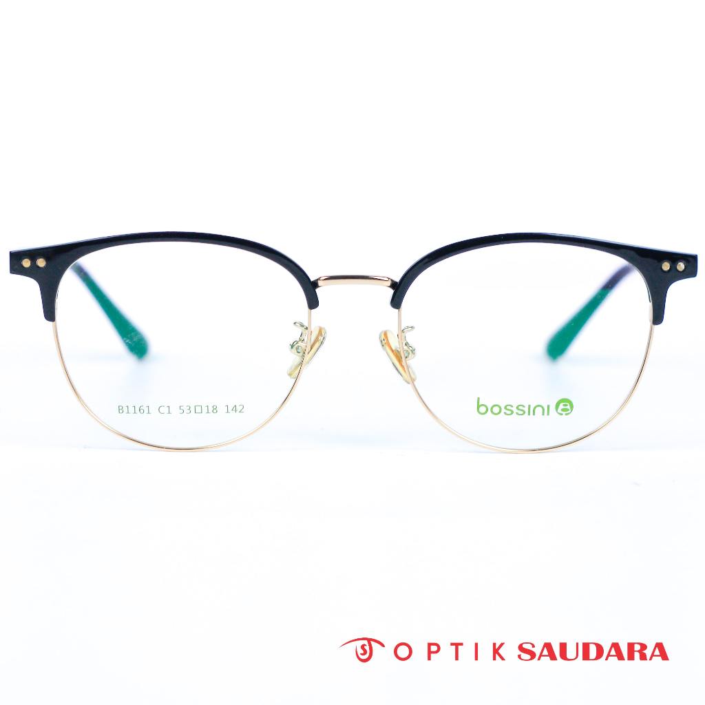 Optik Saudara - Frame Bossini - Kacamata Wanita Stylish Model Bulat F B1161P C1 53