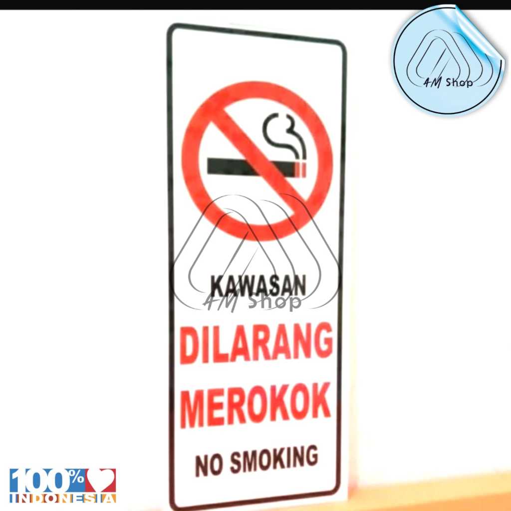 

Rambu/sign Akrilik k3 Area dilarang merokok Uk 10cm x 25cm