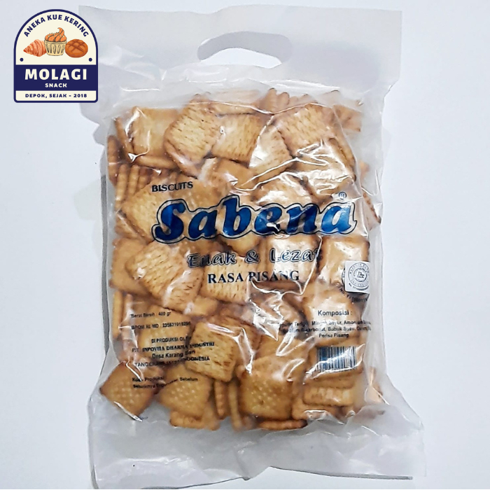 

Biskuit Sabena Kue rasa Pisang 400 Gram - Molagi Snack