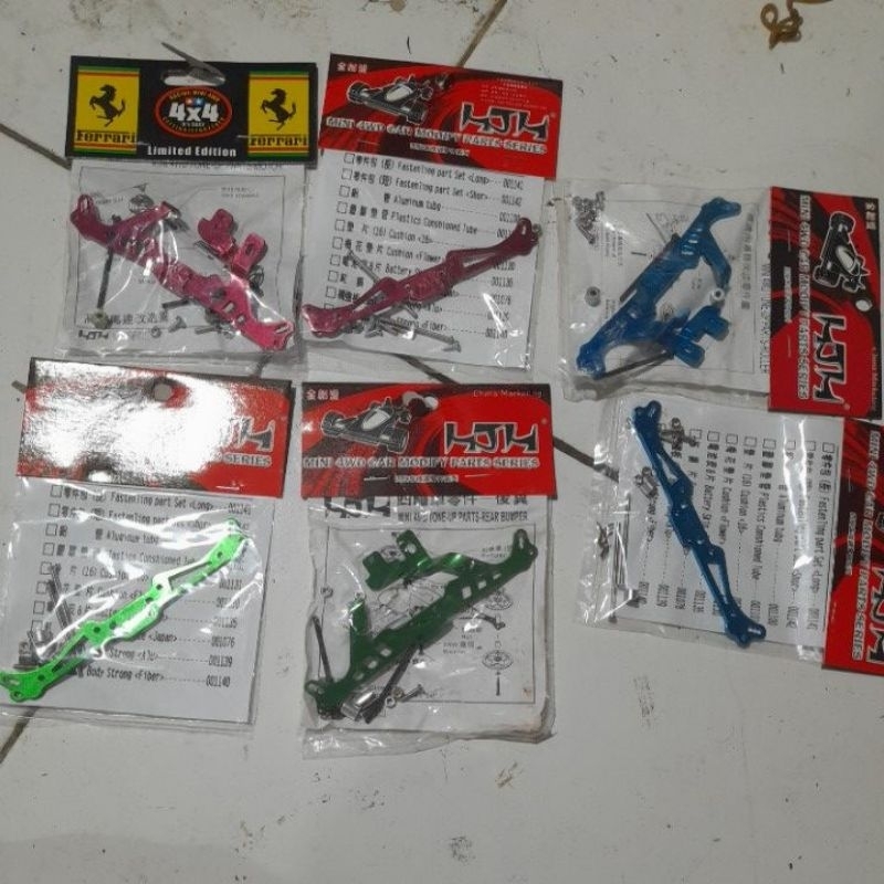 Rep Tamiya bemper alumunium depan belakang