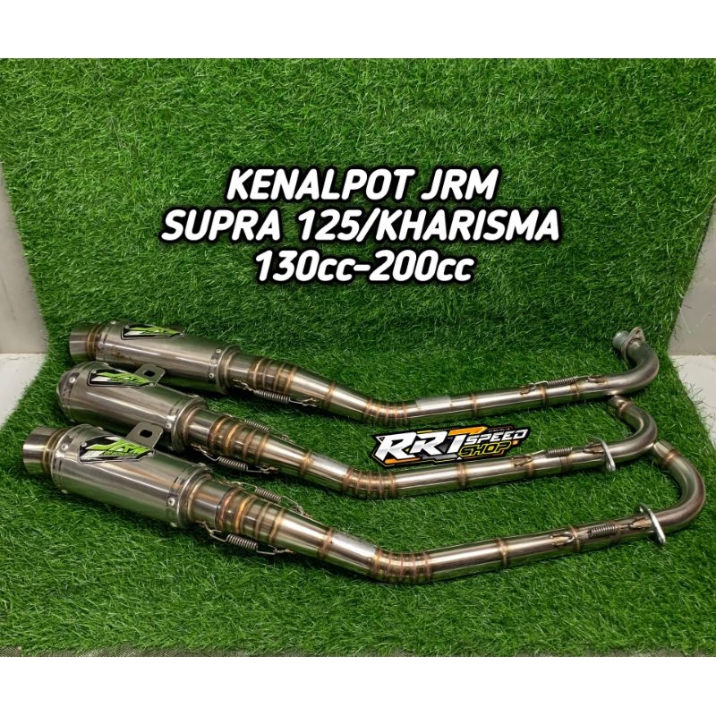 RRT Kenalpot Knalpot JRM Original Supra 125 Kharisma Sleep Engine 130cc 200cc  type1 & 2