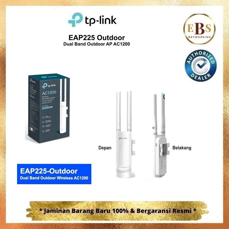 TPLink EAP225 Outdoor AC1200 Wireless MU-MIMO Gigabit Outdoor