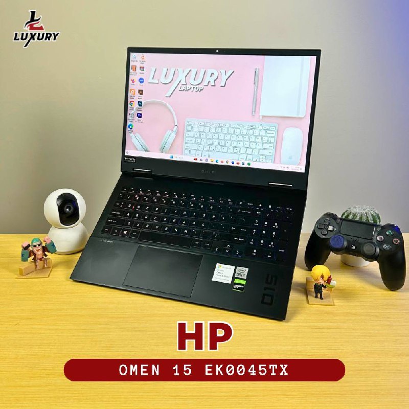 LAPTOP HP OMEN 15 EK0045TX GAMING CORE I7 NVIDIA GTX 1650 Ti 4GB GDDR6 SSD 256GB RAM 8GB LAYAR 144Hz