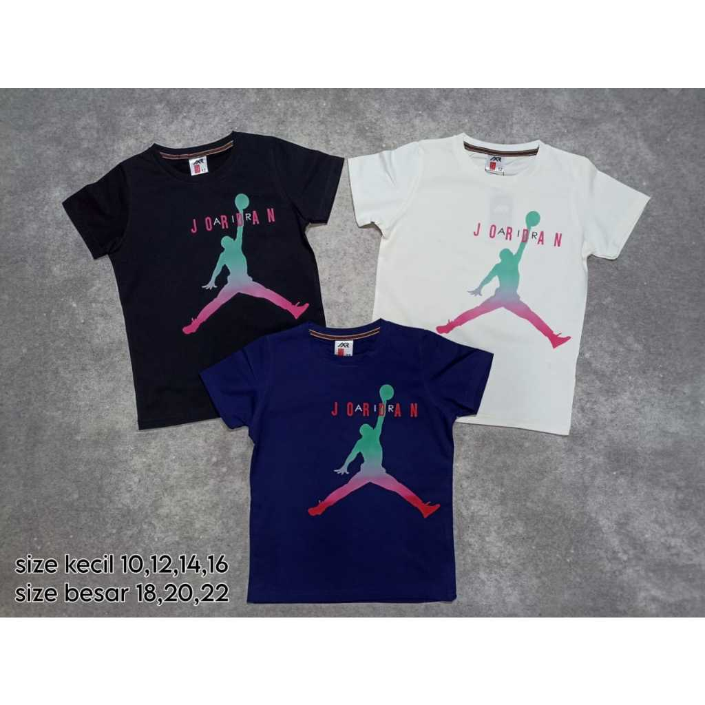 T-SHIRT KAOS ANAK-ANAK SERI NIKE AIR JORDAN KWALITAS PREMIUM