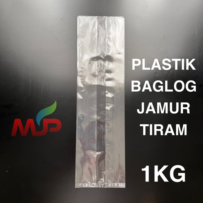 PLASTIK BAGLOG JAMUR TIRAM PP LIPAT 04x18x35 PER KG 1 KG