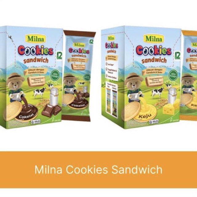 Milna Cookies Sandwich - Milna Biskuit Gandum