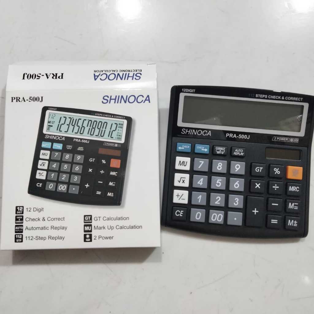 

Calculator Kalkulator Shinoca PRA-500J 12 Digit