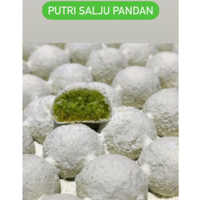 

PUTRI SALJU PANDAN ME COOKIES & SNACK 250gr