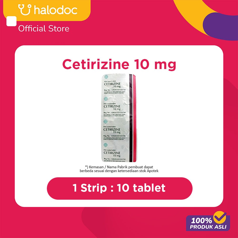 Cetirizine 10 Mg 10 Tablet