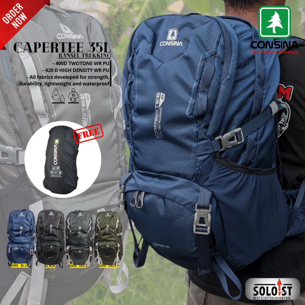 CONSINA TAS DAYPACK | CAPERTEE 35L RANSEL TRAKING / DAY PACK CONSINA GOCTA 25L | TAS PUNGGUNG