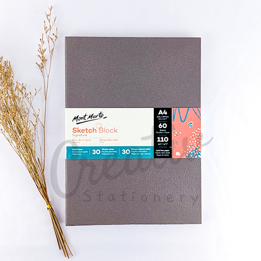 

MONT MARTE Signature Sketch Block Hard Cover A4 110Gsm Msb0094