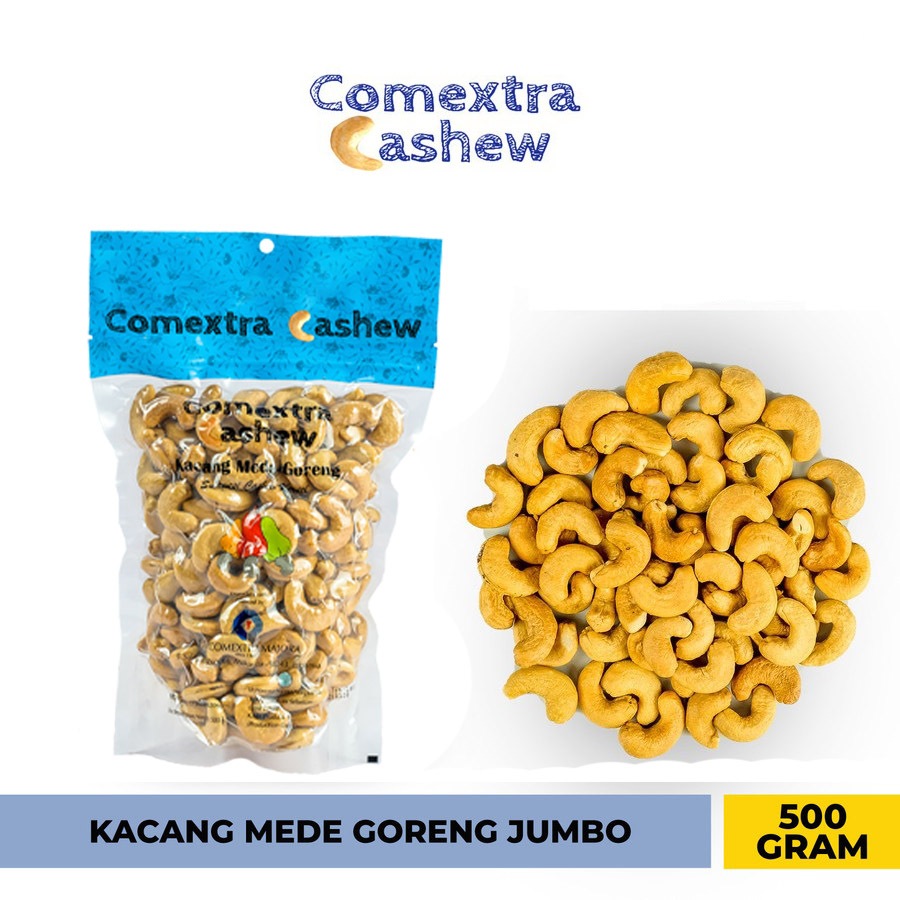 

Kacang Mede Comextra Goreng Jumbo 500gram - Cashew Kernel Kacang Mete / Mente Comextra Majora