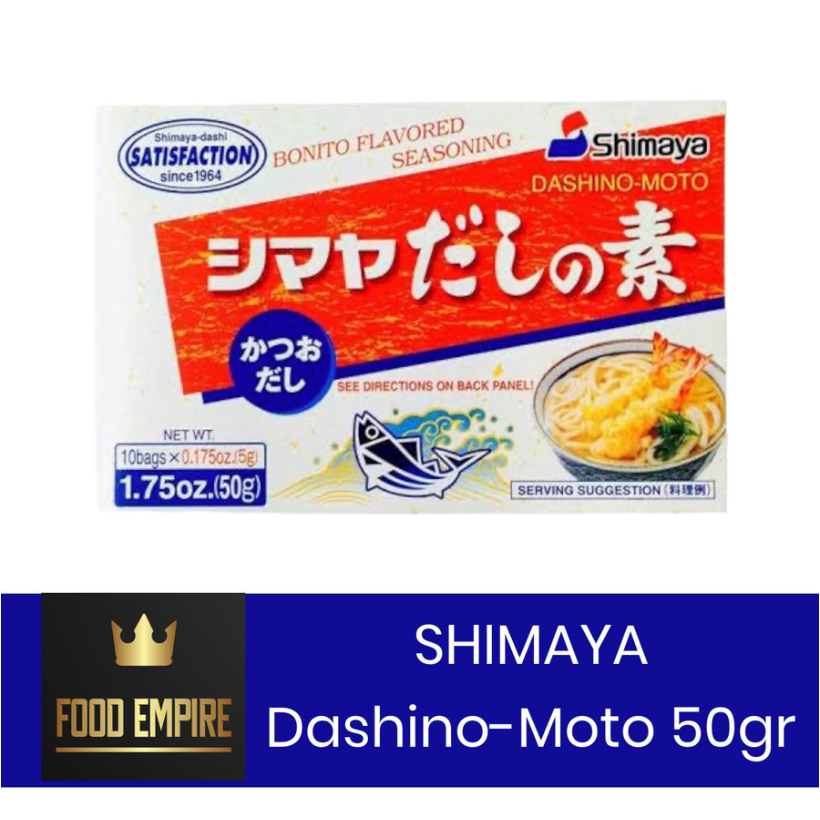 

SHIMAYA Dashi No Moto 50 gr | Bubuk Kaldu Ikan Bonito | Katsuodashi