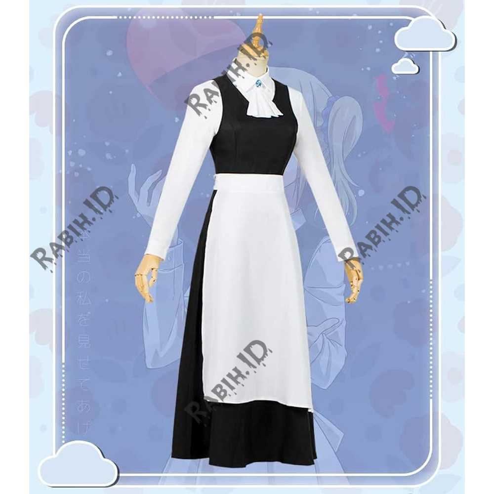 Kostum Ai Hayasaka Cosplay Clothing Maid Outfit Gaun Pelayan Wanita Anime Costume Jepang