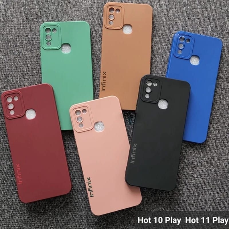 Softcase Macaron Pro Camera infinix 10 play/hot 11 play Pelindung Camera