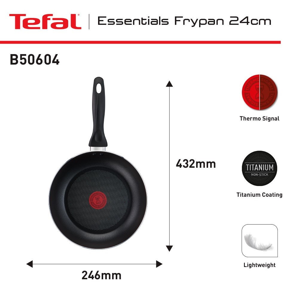 TEFAL ESSENTIALS FRY PAN 24 CM B5060495