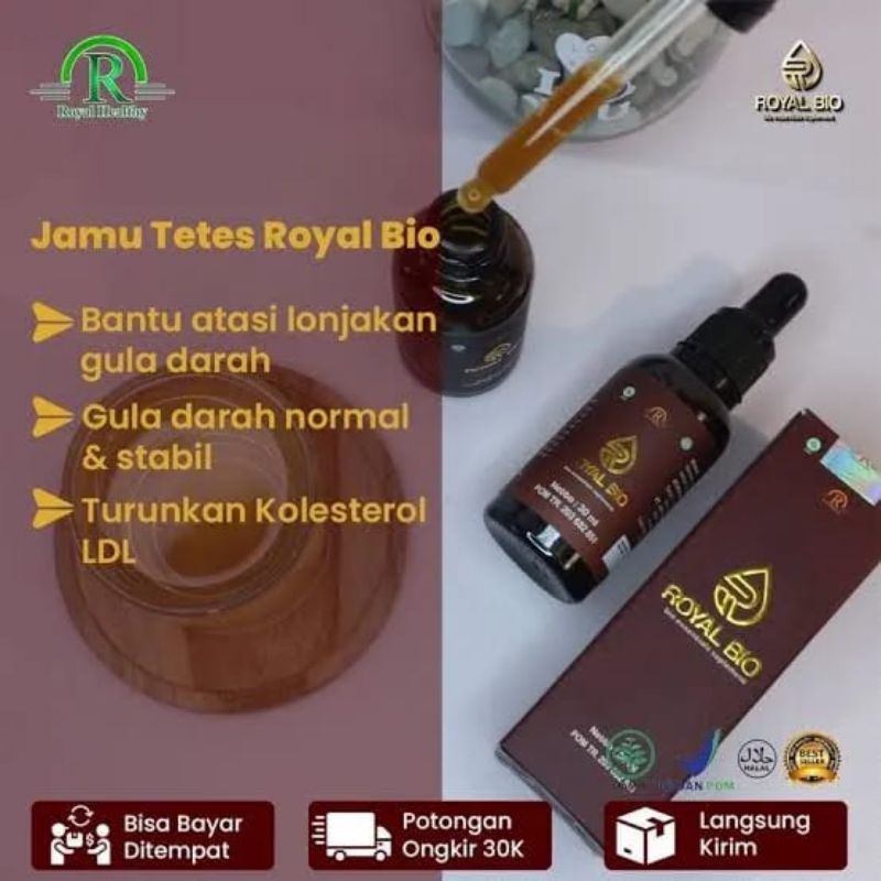 

Jamu Tetes Royal Bio 30.ml Atasi Hipertensi dan Penyakit Jantung Sangat Ampuh dan aman 100% Original