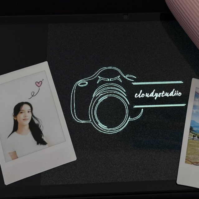 Jasa Cetak Foto Polaroid Custom Asli Fujifilm Instax Mini bisa diedit frame dan teks atau tanggal by