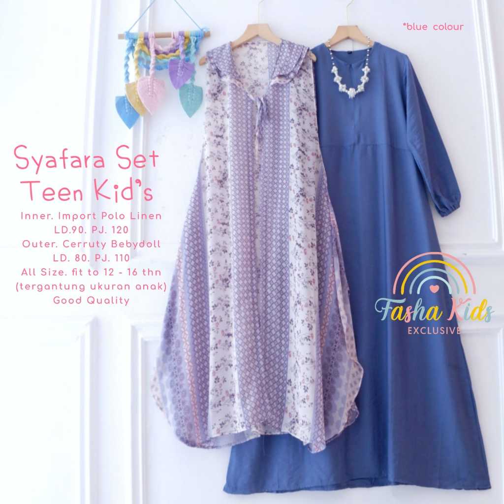 ((NEW ARRIVAL )) BLOWY SET KIDS BY AMELIA KIDS || SET ROK KATUN HARUKA MOTIF  KOTAK KOTAK // SETELAN