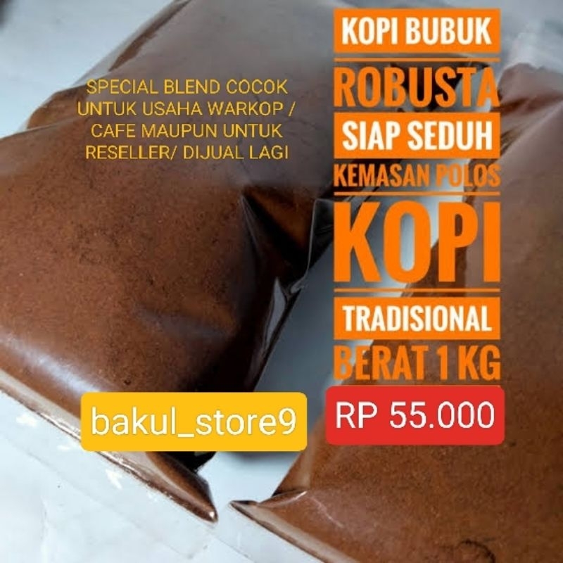 

Kopi Bubuk Polosan Murni SUPER ISTIMEWA PLUS 1 KG / KILOAN COCOK UNTUK PEMULA YANG BARU MULAI USAHA WARKOP / CAFE MAUPUN KOPI KEMASAN