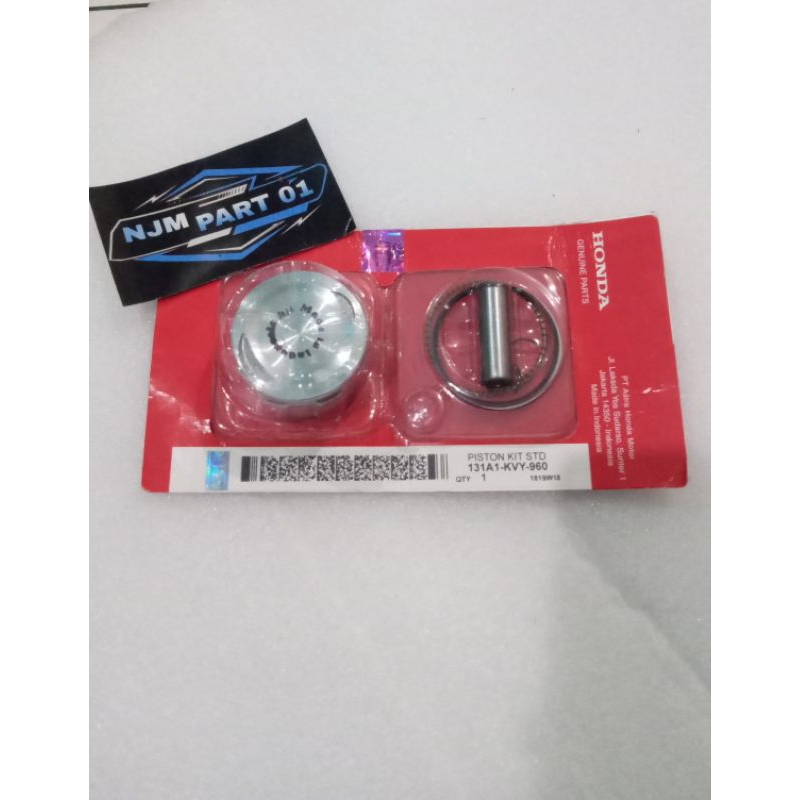 Piston Kit Seher Ring Pen Beat Scoopy Spacy Karbu & Vario 110 Fi STD Standar KVY