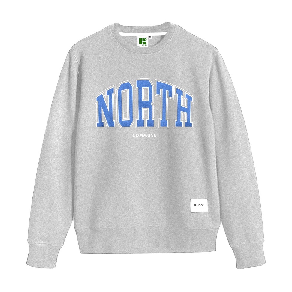 Terlaris code7o2Nc Russ Sweater Crewneck Pria North Misty  Up To Big Size