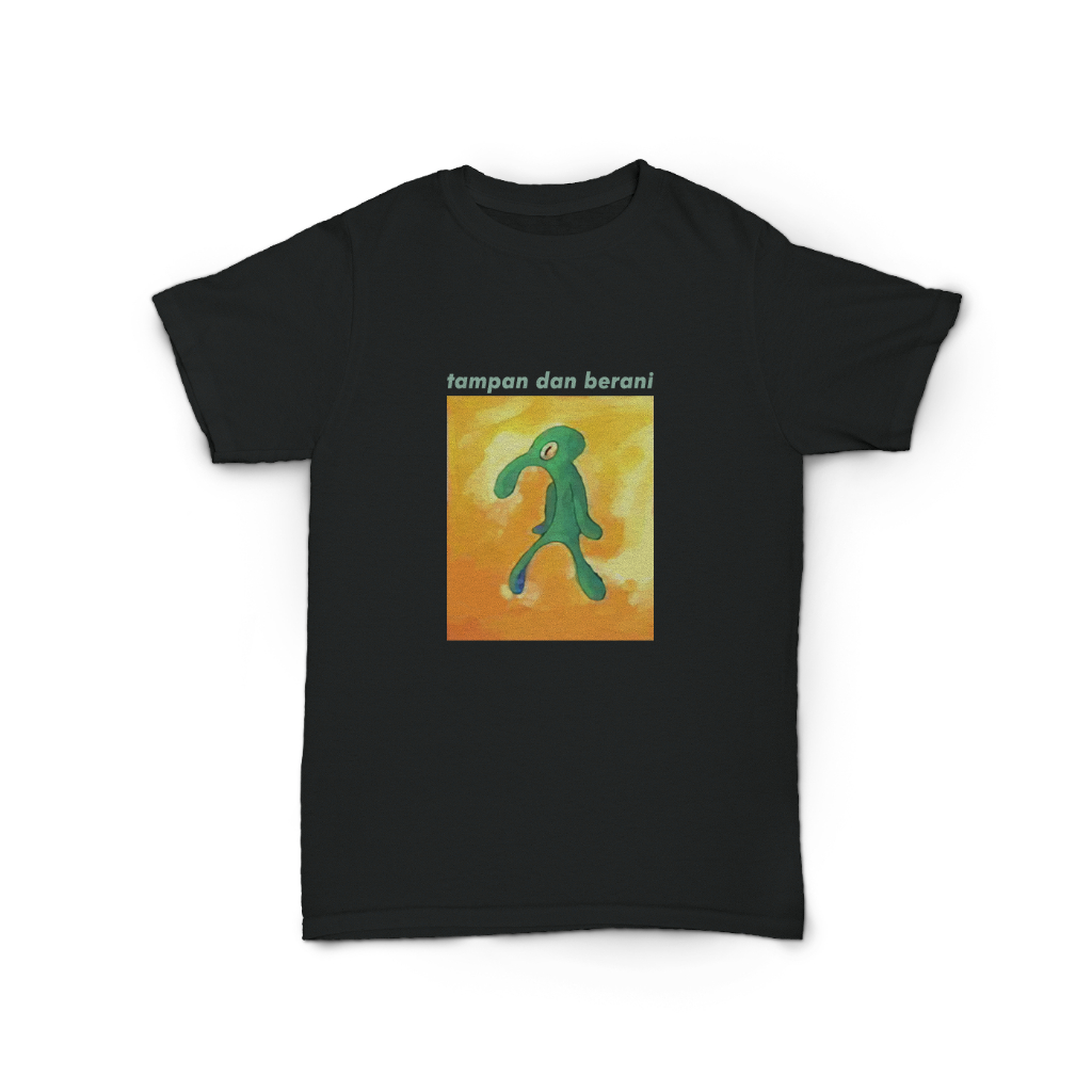 Kaos Squidward Tampan dan Berani