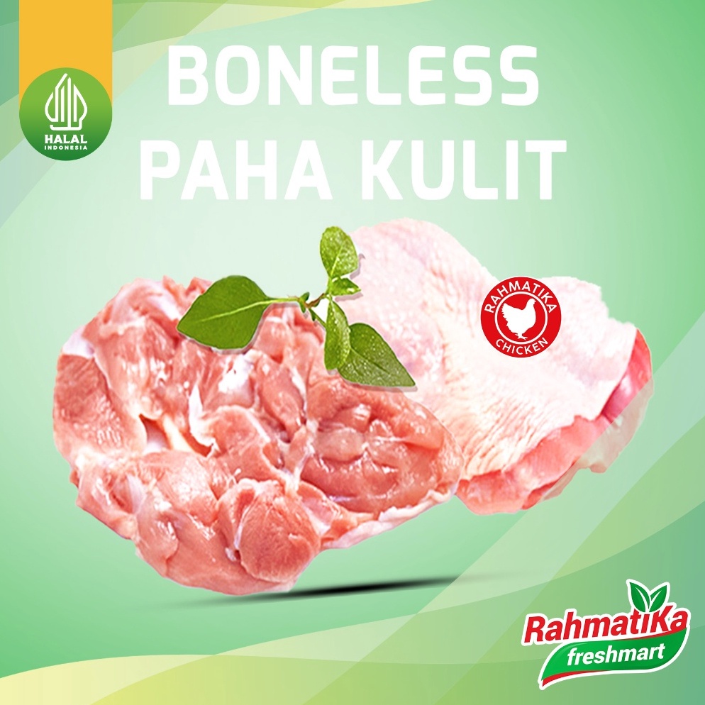 

GROSIR MURAH Boneless Paha Kulit Segar Fillet Paha Kulit Fresh 1 kg Ayam Segar