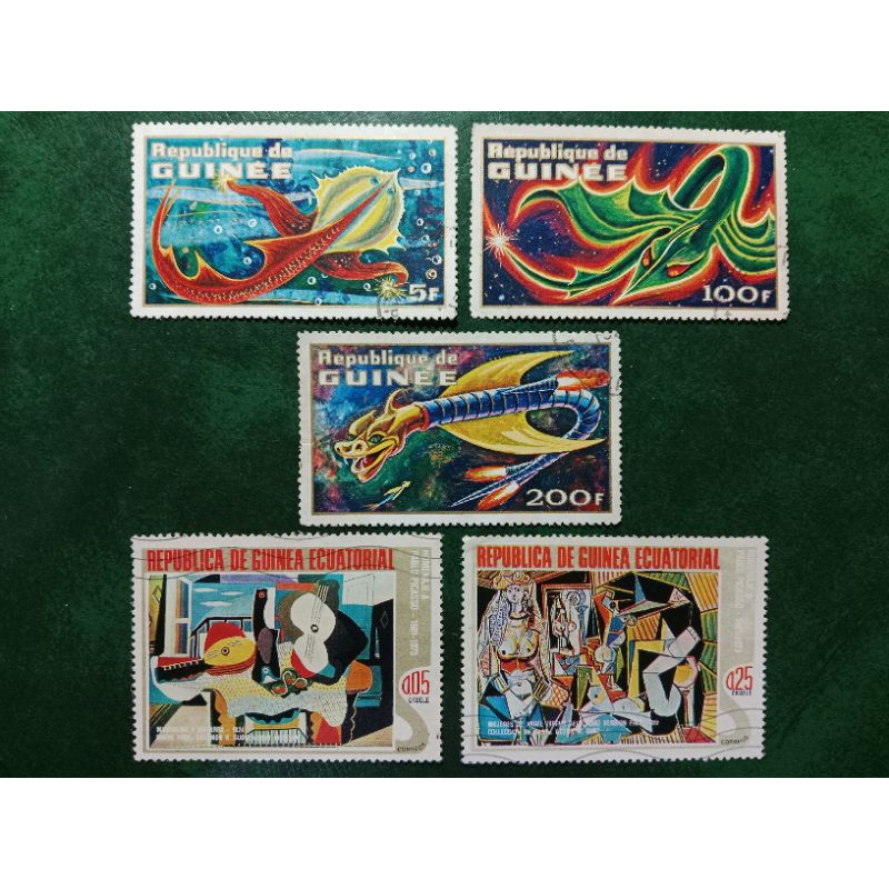 

Prangko Guinea 5 Pcs Used