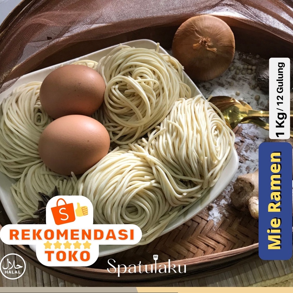 

ORIGINAL MIE RAMEN Mentah Japanese food 1 kg isi 12 pc Tanpa Pengawet
