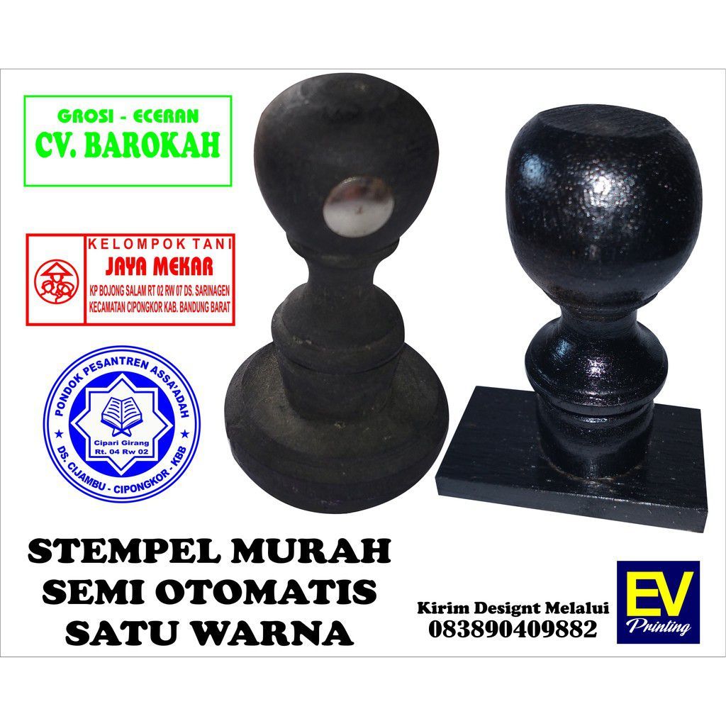 

Stempel Murah Semi Otomatis 1 warna
