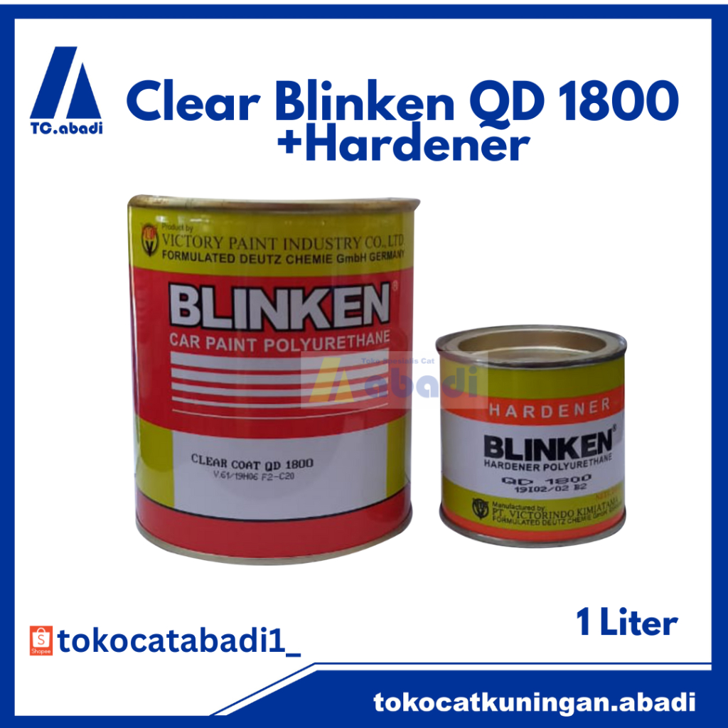 CLEAR / PERNIS BLINKEN QD 1800 POLYURETHANE + Hardener / 1 Liter