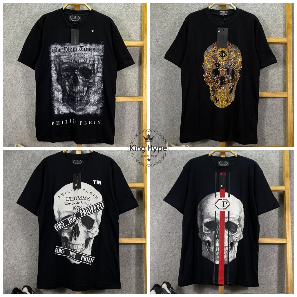 Kaos Tshirt Philipp Plein Mirror 1:1 Original Unisex Premium Fulltag