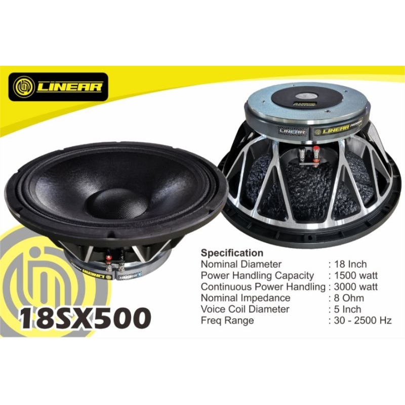 Speaker 18 inch LINEAR 18SX500