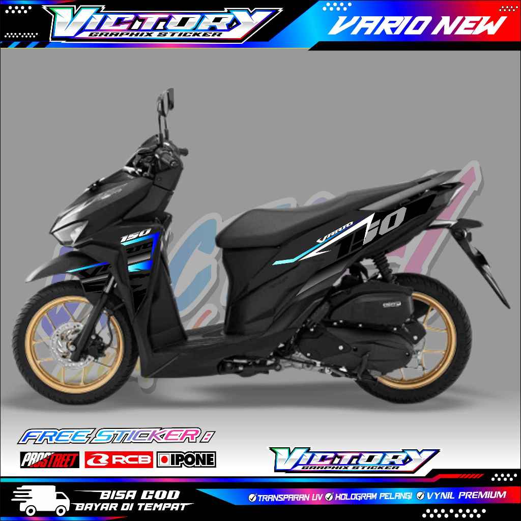 STRIPING VARIASI MOTOR VARIO 150 NEW / STICKER LIST VARIASI HONDA VARIO 150 NEW